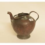 A 19th century Eastern copper pot, 22 cm high