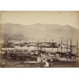 An album of monochrome photographs, including Ottoman Empire by Abdullah Freres, and numerous