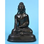 A Burmese bronze Buddha, seated, 19.5 cm high See inside front cover colour illustration