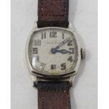 A gentleman's 18ct gold filled Hamilton wristwatch, with Arabic numerals Movement appears stuck,