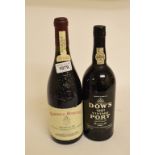 A bottle of Dow's vintage port, 1991, and a bottle of Chateau de Beaucastel, 2000 (2)