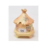 A Graingers & Co Worcester honey pot and cover, 124, 13 cm high