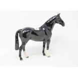 A Beswick limited edition horse, The Black Hunter, 370/500, H260, gloss, boxed with certificate