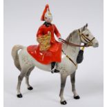 A Beswick Lifeguard, grey, 1624, gloss See illustration Report by NG Horse's left ear repaired.