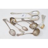 Assorted silver tea, preserve and other spoons, various dates and makers, approx. 14.7 ozt