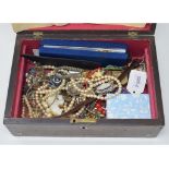 A 9ct gold pendant, a gentleman's Montine automatic wristwatch, jewellery and other items, in a