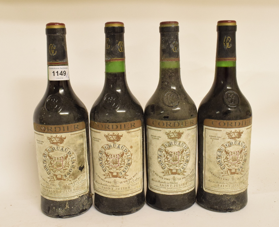 Four bottles of Chateau Gruaud-Larose, 1978 (4)