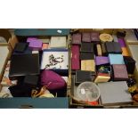 Assorted costume jewellery (2 boxes)