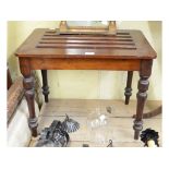 A mahogany luggage stand, 61 cm wide, an occasional table, chairs and other furniture (qty)