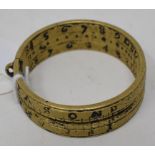 A 17th century poke ring or portable sundial, inscribed The Life of dying man/Is measured by a Span,