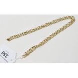 A 9ct gold necklace, approx. 21.4 g (all in)