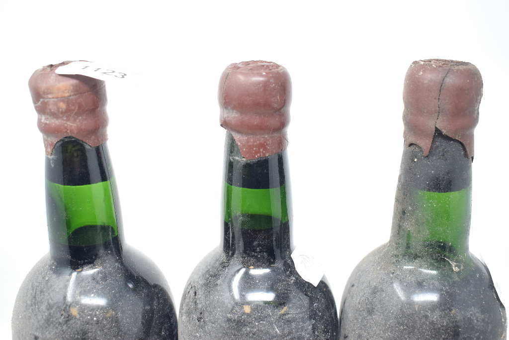 Three bottles of Taylor's port, 1955 See illustration Report Capsules knocked, no labels Report by - Image 2 of 2