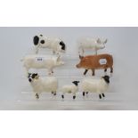 A Beswick Gloucester Old Spot Pig, G230, a Tamworth Pig, G215, a Sow, 1452A, a Boar, 1453A, a