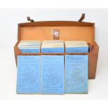 A set of English maps, in a leather travelling case, assorted pictures, ceramics, glass and sundries
