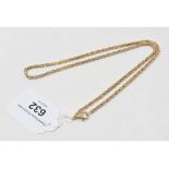 A 9ct gold fancy link necklace, approx. 18.7 g