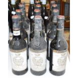 Twelve bottles of Chateau Gruaud-Larose, 1978 (12) See illustration Report by GH A couple of the