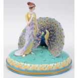 A Royal Doulton Myths & Maidens limited edition figure, Juno and the Peacock, 145/300, HN2827, boxed
