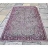 A Tabriz style rug, 217 x 135 cm