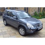 A 2007 Honda CRV 2.0i VTEC Sport, registration number LS07 VDT, grey. The Honda is fitted with a