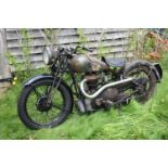 A 1936 BSA New Blue Star Q21 project, registration number HV 6760, frame number D 63058, engine