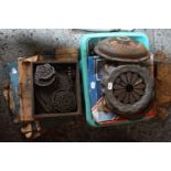 Assorted clutches, and clutch plates and Reynolds chain (qty)