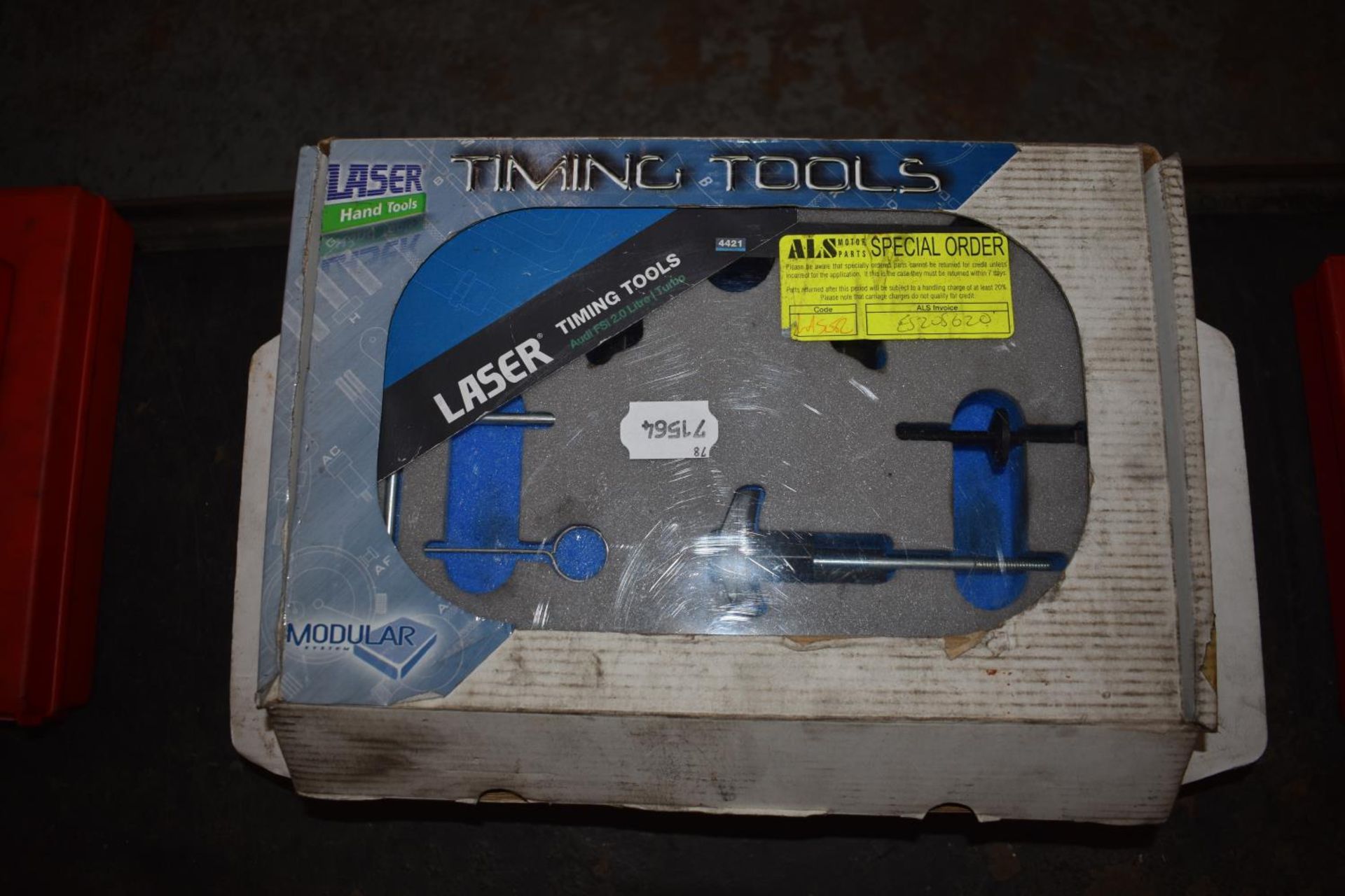 A Laser timing tools kit (Audi FSI 2 litre/turbo) and another two both boxed (2)