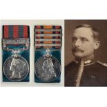 Hanwell Family: A pair of medals, awarded to Major Joseph Hanwell, comprising an India General