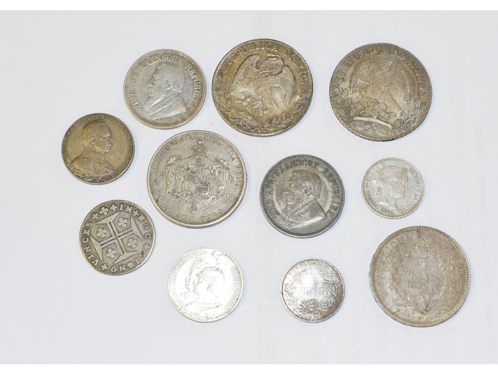 A French 5 Francs, 1873, and other assorted coins - Image 2 of 2