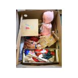 A Pelham Puppets SL King, boxed, dolls, dolls' furniture and clothes, Wade Whimsies and other