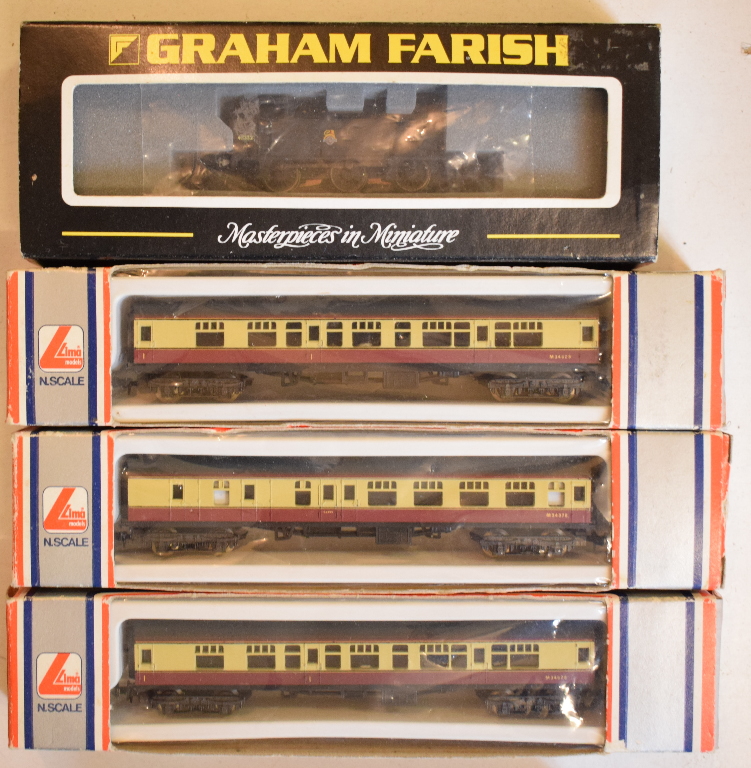 Assorted N gauge locomotives, rolling stock, accessories, track and items (box) - Image 2 of 4