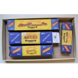 A Matchbox Major No. 6 pack, and three others, all boxed (4)