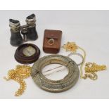 Assorted costume jewellery and other items