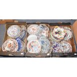 Assorted Mason's Ironstone plates and bowls, various patterns, sizes and shapes, (3 boxes) Condition