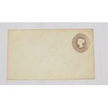 EXTRA LOT: A pre-paid embossed envelope showing a 1d embossed stamp, in brown (opposed to the normal