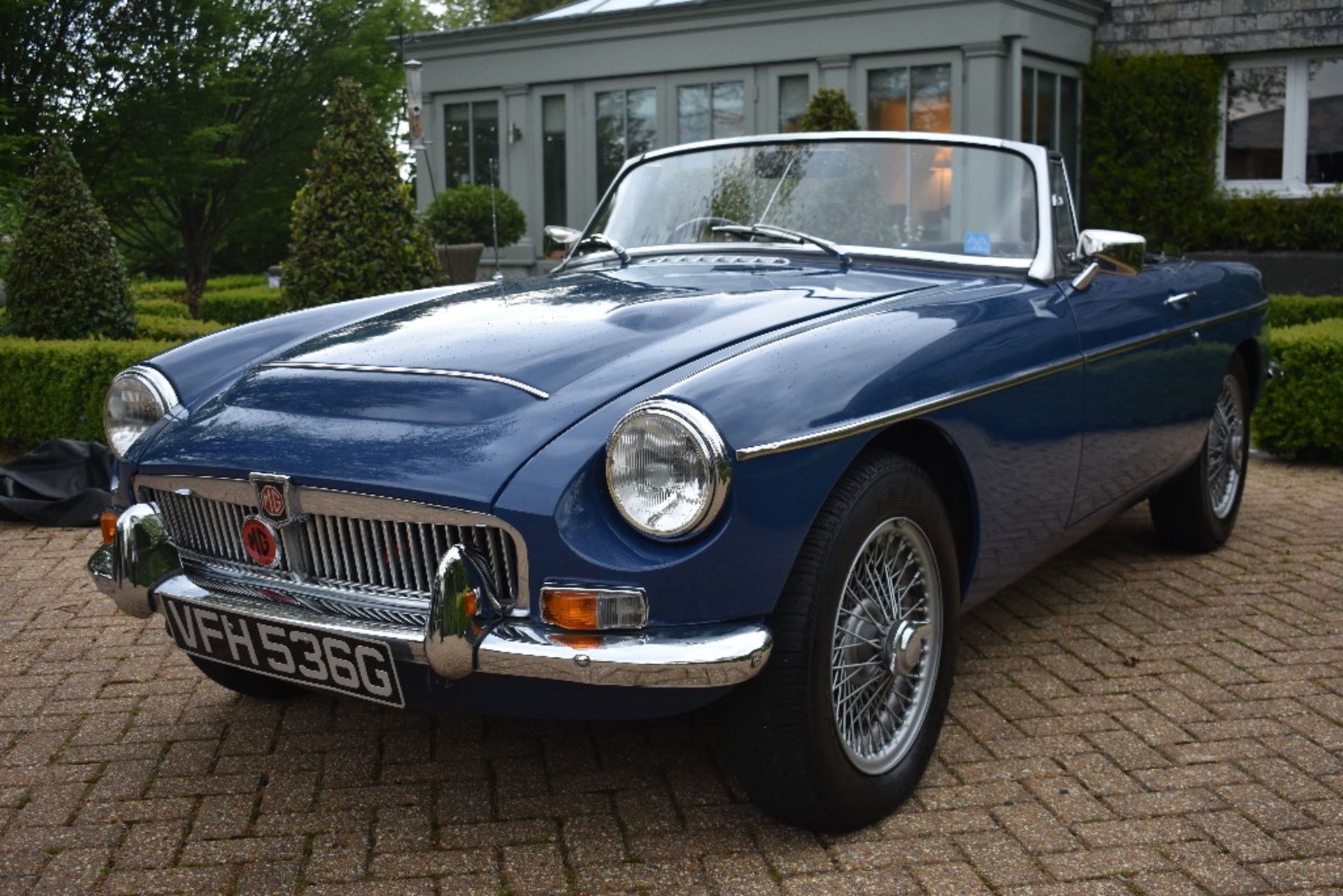 A 1969 MG C roadster, registration number VFH 536G, chassis number GCN1/7134G, engine number 29G/