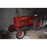 A 1950 McCormick International Harvester Farmall Model H tractor, unregistered, chassis number FBH-