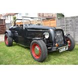 A 1984 Dutton V8 hot rod inspired kit car, registration number Q73 JDV, black. Our vendor has