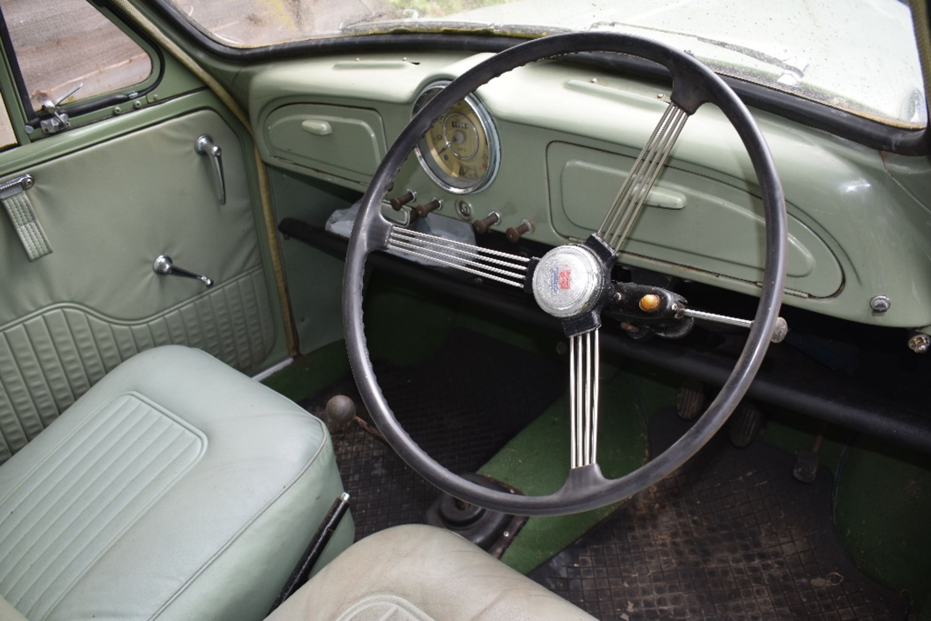 A 1956 Morris Minor two door saloon project, registration number URY 219, Porcelain green. This - Image 3 of 6