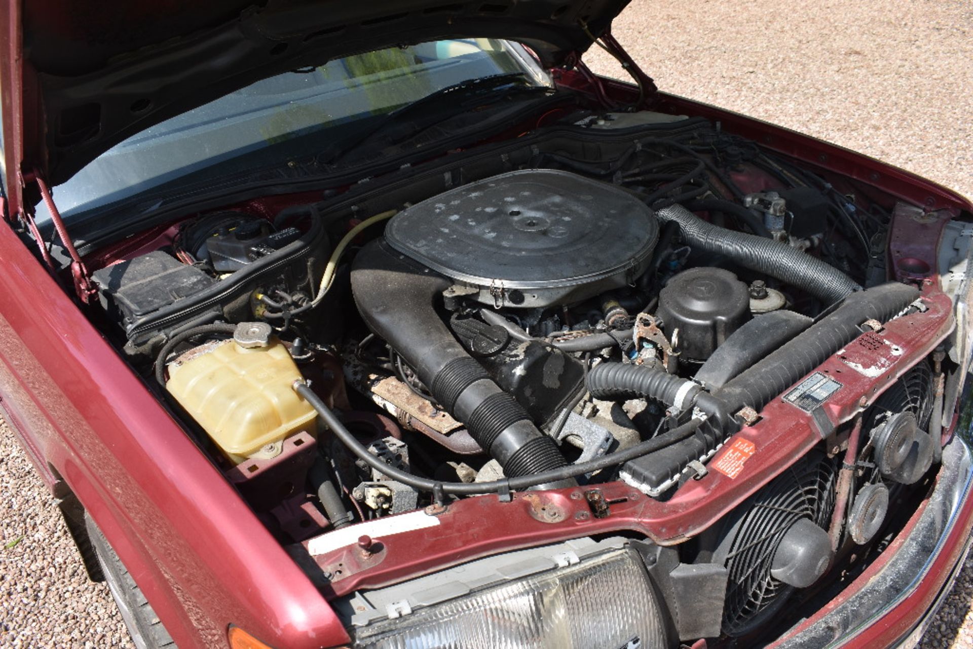 A 1990 Mercedes-Benz 420 SE saloon, registration number G646 HKG, Almandine metallic red. This 420SE - Image 6 of 6