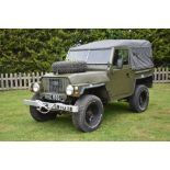 A 1974 Land Rover Series III military lightweight 1/2 ton utility truck, registration number HHO