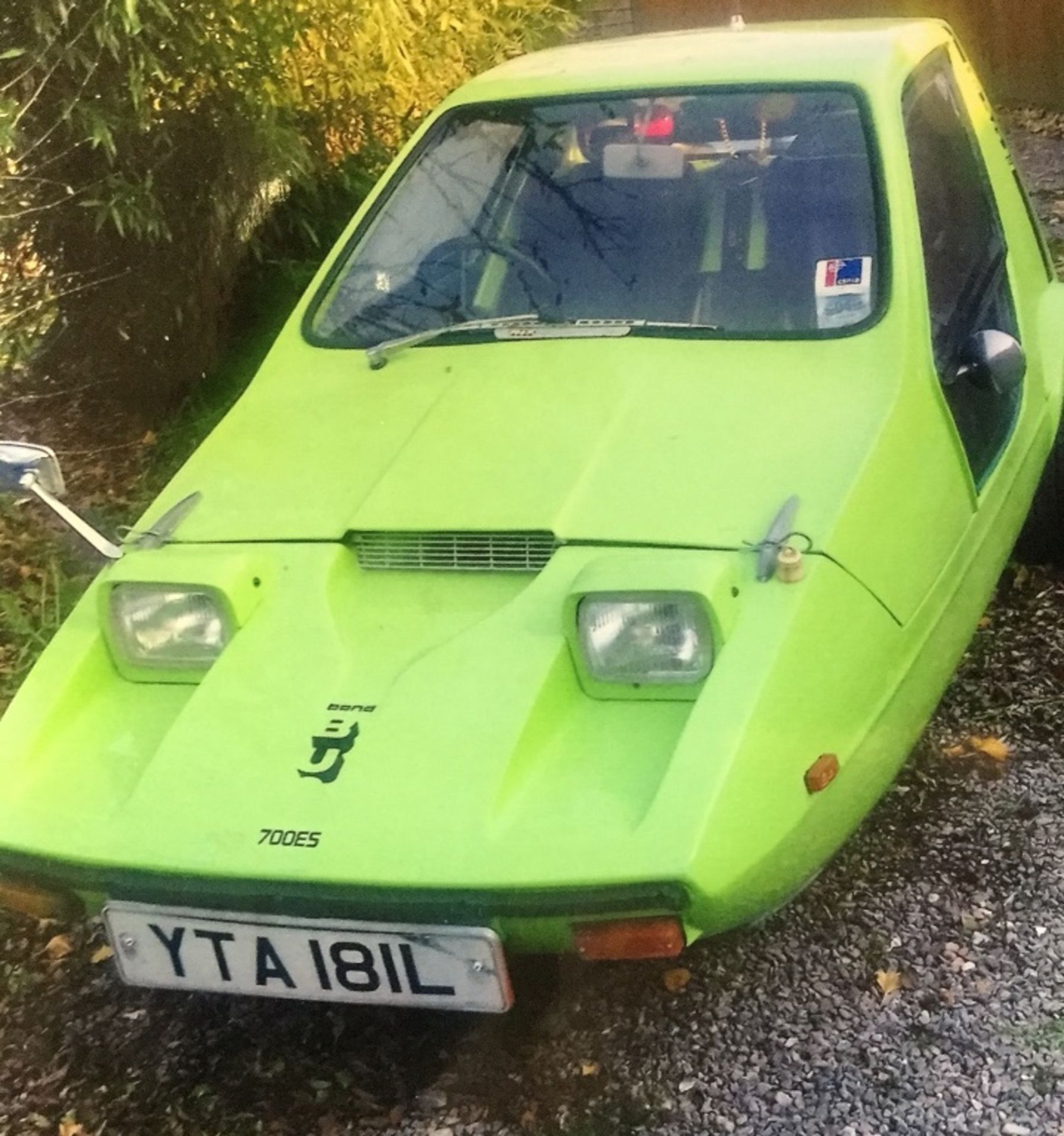 A 1972 Bond Bug 700ES, registration number YTA 181L, chassis number BB61884, Lime green. The - Image 7 of 7