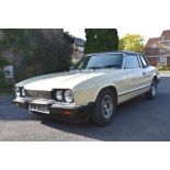 A 1980 Reliant Scimitar GTC, registration number ONM 692V, Champagne. The GTC is a rare car as