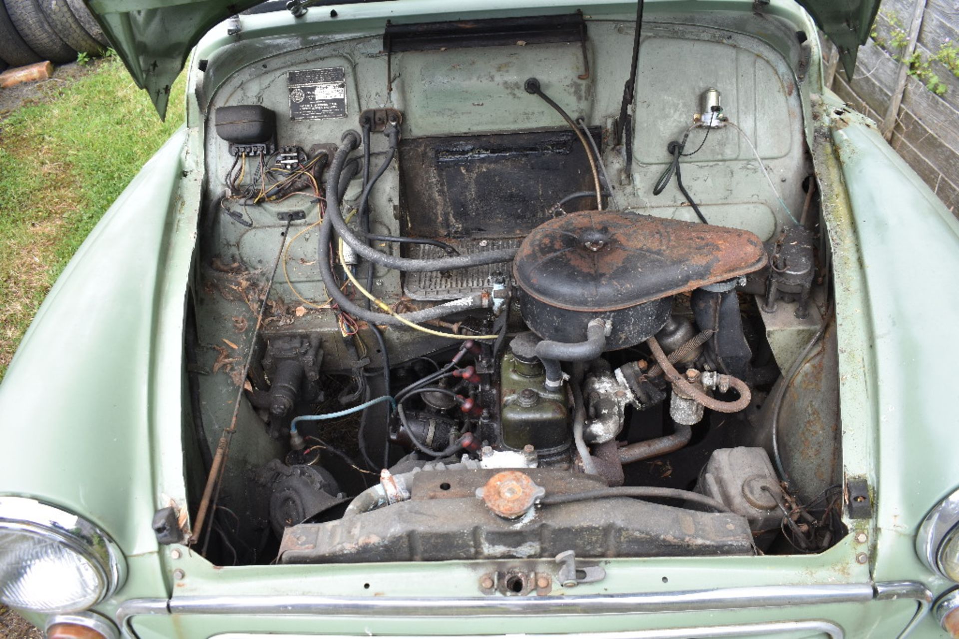 A 1956 Morris Minor two door saloon project, registration number URY 219, Porcelain green. This - Image 6 of 6