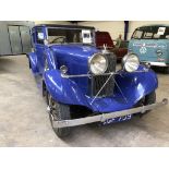 A 1935 Talbot AX65 six light saloon, registration number CGF 709, chassis number 39135, engine