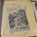 George Hodgson (1847-1921), a folio of drawings, sketches and illustrations (14)