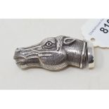 A silver novelty horse head vesta case Report by RB Modern