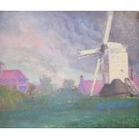 Rudolf Helmut Sauter (1895-1977), a windmill, oil on board, 51 x 61 cm (unframed) Report by GH