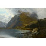 G E Lowe, Cwm-Bychan Lake, North Wales, oil on canvas, signed, 49 x 74 cm See illustration