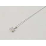 A 9ct gold and diamond necklace Modern