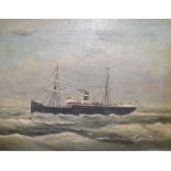 English school, the steam vessel Penelope, oil on canvas, 41.5 x 54 cm